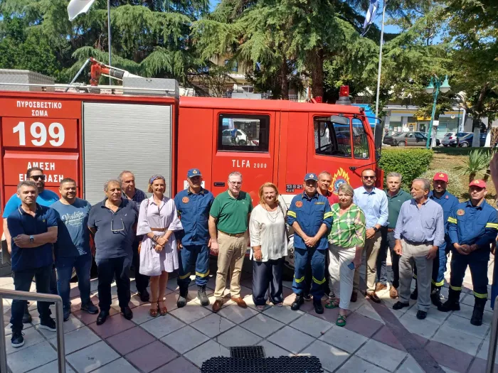 Δωρεά πυροσβεστικού οχήματος από τον Δήμο Χαλκηδόνας και τη ΜΕΒΓΑΛ